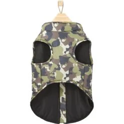 Frisco Mediumweight Camo Print Insulated Dog & Cat Zippered Coat, Green -Pet Cat Shop 268295 PT5. AC SS1800 V1628827619