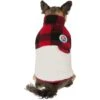 Frisco Mediumweight Red Plaid Insulated Dog & Cat Sherpa Coat