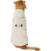 Frisco Lightweight Soft Sherpa Dog & Cat Coat, Oatmeal