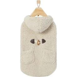 Frisco Lightweight Soft Sherpa Dog & Cat Coat, Oatmeal -Pet Cat Shop 268328 PT4. AC SS1800 V1628779618