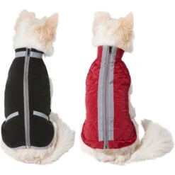 Frisco Mediumweight Reflective 2-in-1 Dog & Cat Fleece Coat