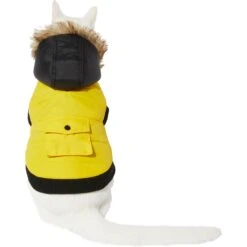 Frisco Heavyweight Anchorage Insulated Dog & Cat Parka, Yellow/Black -Pet Cat Shop 268397 PT2. AC SS1800 V1628792856