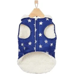 Frisco Mediumweight Metallic Star Print Insulated Dog & Cat Parka, Navy 11 Frisco Mediumweight Metallic Star Print Insulated Dog & Cat Parka, Navy -Pet Cat Shop 268413 PT5. AC SS1800 V1628821999