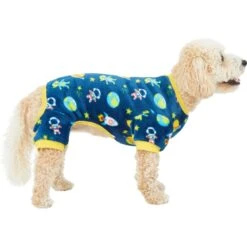 Frisco Dog & Cat Cozy Plush Fleece PJs, Outer Space -Pet Cat Shop 268477 PT2. AC SS1800 V1637680619