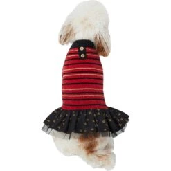 Frisco Chenille Knit Striped Dog & Cat Dress -Pet Cat Shop 268668 PT2. AC SS1800 V1637652393