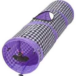 Frisco Halloween Checkered Foldable Play Tunnel Cat Toy With Catnip -Pet Cat Shop 271304 PT2. AC SS1800 V1690571954