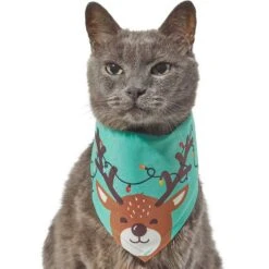 Frisco Peekaboo Reindeer Dog & Cat Bandana -Pet Cat Shop 276198 PT2. AC SS1800 V1637646741