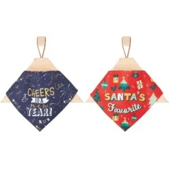 Frisco Santa's Favorite & Cheers To The New Year Dog & Cat Reversible Bandana 12 Frisco Santa's Favorite & Cheers To The New Year Dog & Cat Reversible Bandana -Pet Cat Shop 276285 PT3. AC SS1800 V1637655160