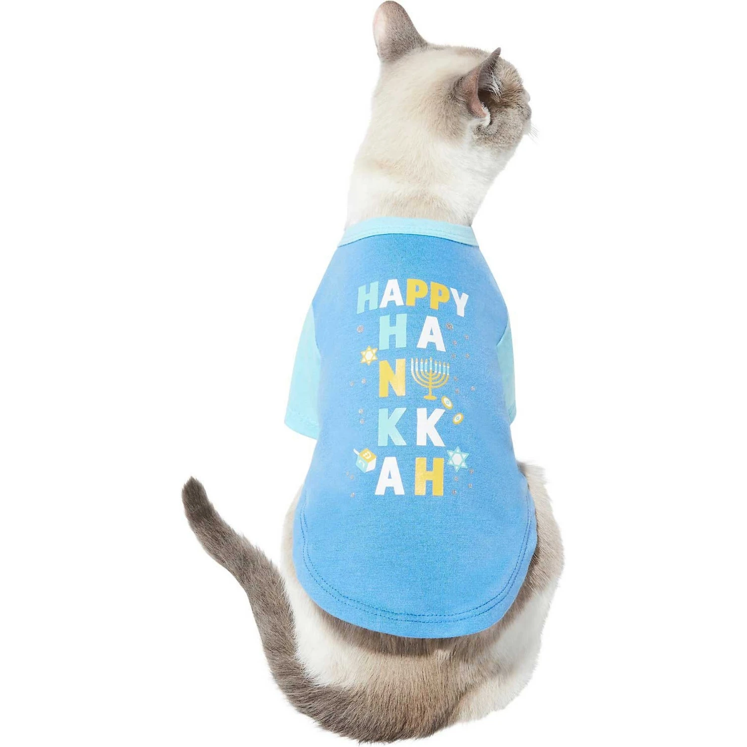 Frisco Happy Hanukkah Dog & Cat T-shirt 3 Frisco Happy Hanukkah Dog & Cat T-shirt - Image 3