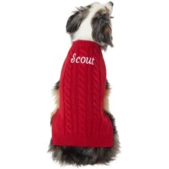 Frisco Personalized Dog & Cat Cable Knitted Sweater -Pet Cat Shop 285168 PT2. AC SS1800 V1628776600