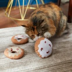 Frisco Fall Maple Bacon Donut Plush Cat Toy With Catnip -Pet Cat Shop 285653 PT3. AC SS1800 V1629724929