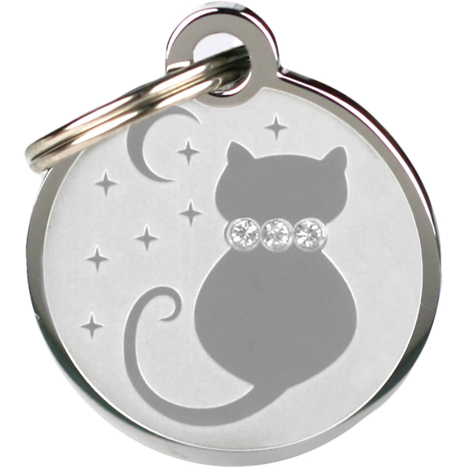 Frisco Starry Moon Crystal Cat Personalized Cat ID Tag 2 Frisco Starry Moon Crystal Cat Personalized Cat ID Tag - Image 2