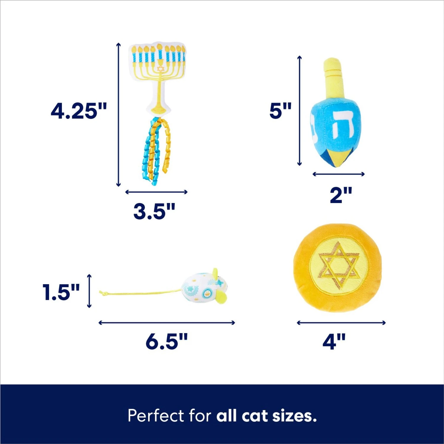 Frisco Holiday 8 Days Of Hanukkah Cardboard Calendar With Toys For Cats 2 Frisco Holiday 8 Days Of Hanukkah Cardboard Calendar With Toys For Cats - Image 2