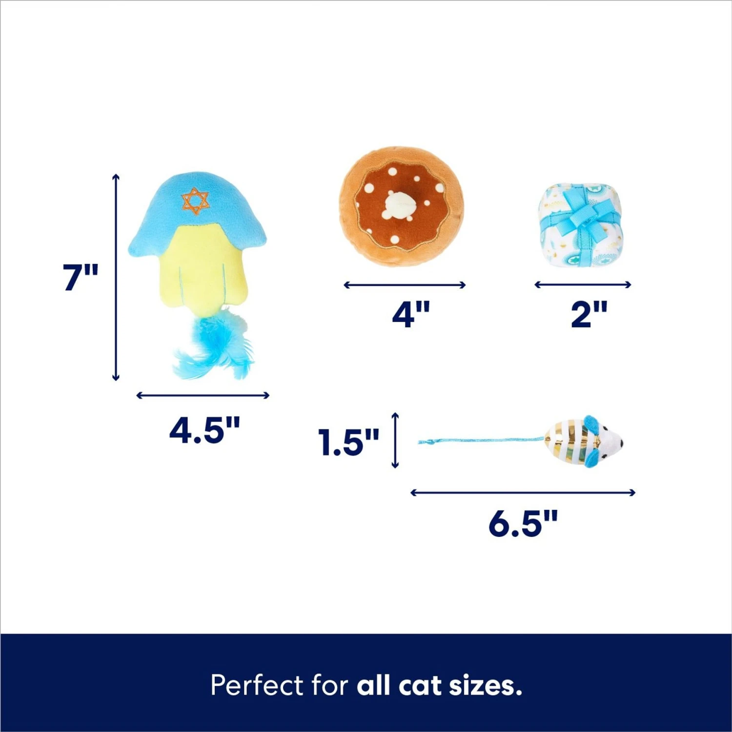 Frisco Holiday 8 Days Of Hanukkah Cardboard Calendar With Toys For Cats 3 Frisco Holiday 8 Days Of Hanukkah Cardboard Calendar With Toys For Cats - Image 3