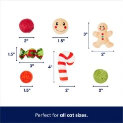 Frisco Holiday Festive Red Variety Pack Gift Box Cat Toy With Catnip, 14 Count 7 Frisco Holiday Festive Red Variety Pack Gift Box Cat Toy With Catnip, 14 Count -Pet Cat Shop 287305 PT2. AC SS1800 V1695045657