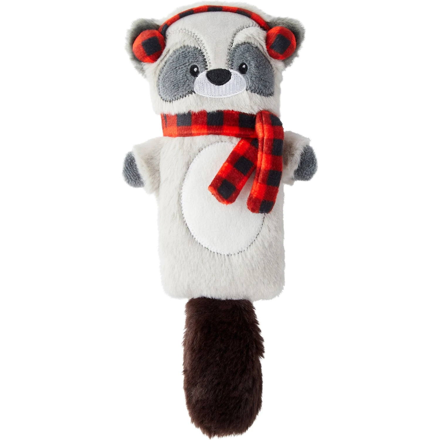 Frisco Holiday Raccoon Kicker Plush Cat Toy With Catnip 1 Frisco Holiday Raccoon Kicker Plush Cat Toy With Catnip