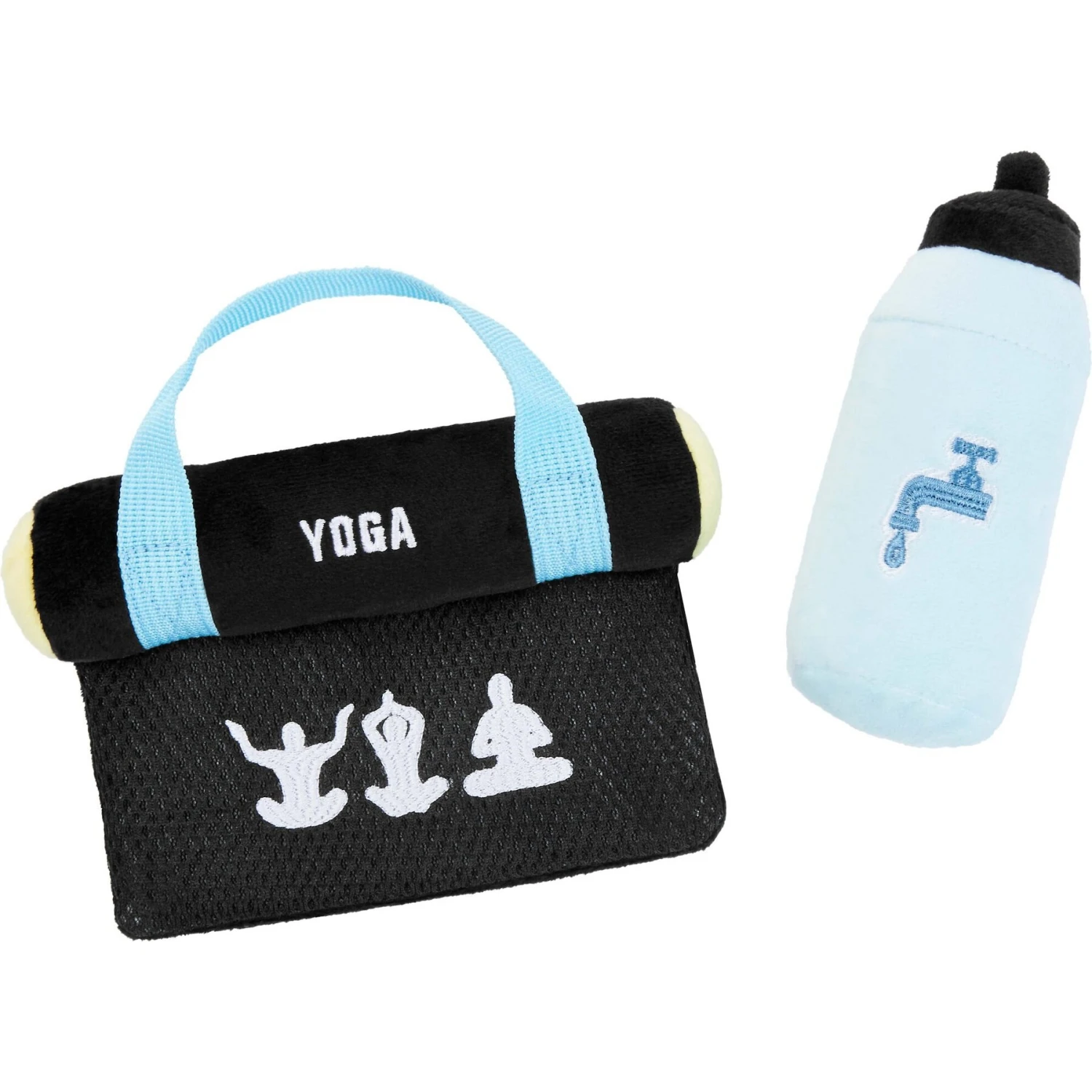 Frisco Yoga Mat & Water Bottle Plush Cat Toy With Catnip, 2 Count 1 Frisco Yoga Mat & Water Bottle Plush Cat Toy With Catnip, 2 Count