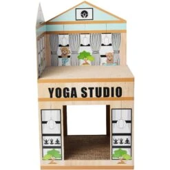 Frisco Yoga Studio Cardboard Cat House, 2-Story -Pet Cat Shop 288965 PT2. AC SS1800 V1638291621