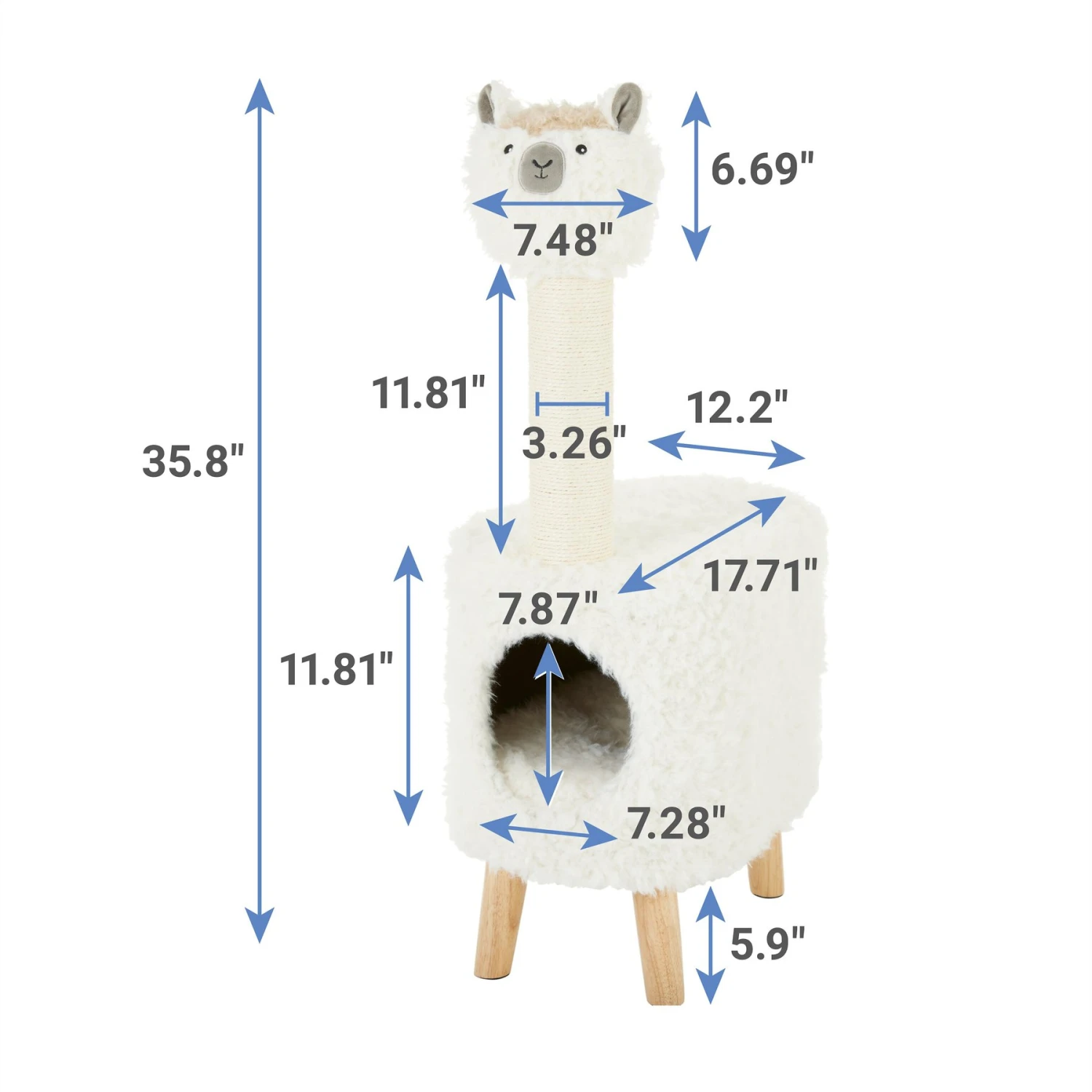 Frisco Animal Series Cat Condo, Llama 2 Frisco Animal Series Cat Condo, Llama - Image 2