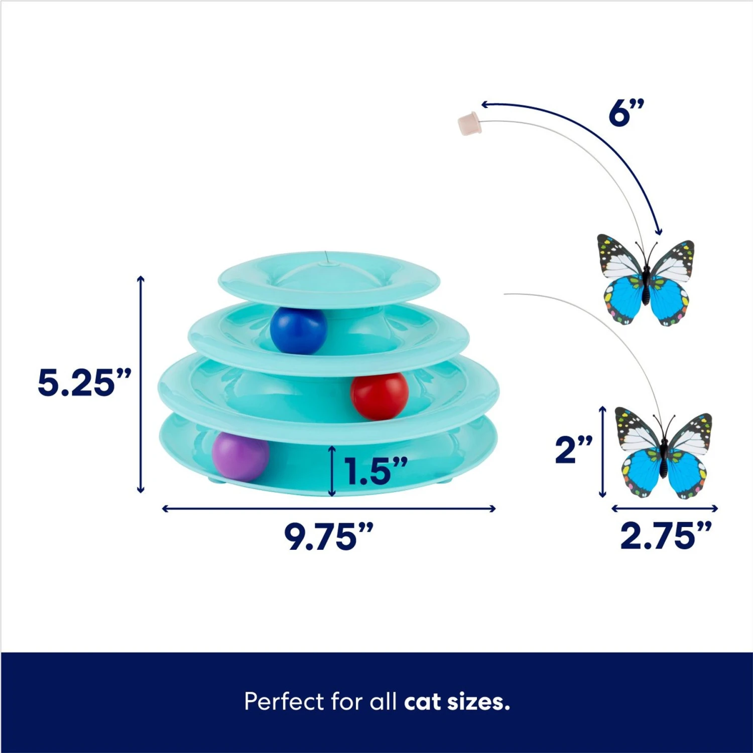 Frisco Butterfly Cat Tracks Cat Toy & Dr. Elsey's Ultra Unscented Clumping Clay Cat Litter 3 Frisco Butterfly Cat Tracks Cat Toy & Dr. Elsey's Ultra Unscented Clumping Clay Cat Litter - Image 3