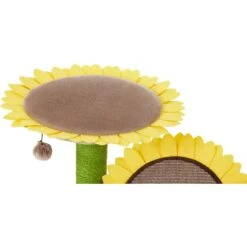 Frisco Sunflower Cat Scratching Post, Two Post With Lounger -Pet Cat Shop 296688 PT3. AC SS1800 V1632855992