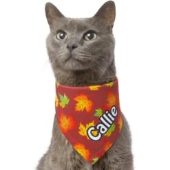 Frisco Fall Leaves Personalized Dog & Cat Bandana -Pet Cat Shop 296994 PT7. AC SS1800 V1627655275
