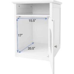 Frisco Decorative Side Table Cat Litter Box Cover & Frisco Open Top Cat Litter Box With Rim, Large -Pet Cat Shop 297992 PT3. AC SS1800 V1621293130