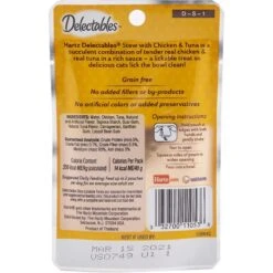 Hartz Delectables Stew Chicken & Tuna Lickable Cat Treat & Frisco Foldable Play Tri-Tunnel Cat Toy -Pet Cat Shop 298074 PT2. AC SS1800 V1621266442