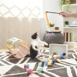 Sheba Meaty Tender Sticks Salmon Flavored Soft Adult Cat Treats & Frisco Plush, Teaser, Ball & Tunnel Variety Pack Cat Toy With Catnip 9 Sheba Meaty Tender Sticks Salmon Flavored Soft Adult Cat Treats & Frisco Plush, Teaser, Ball & Tunnel Variety Pack Cat Toy With Catnip -Pet Cat Shop 298508 PT4. AC SS1800 V1623202064