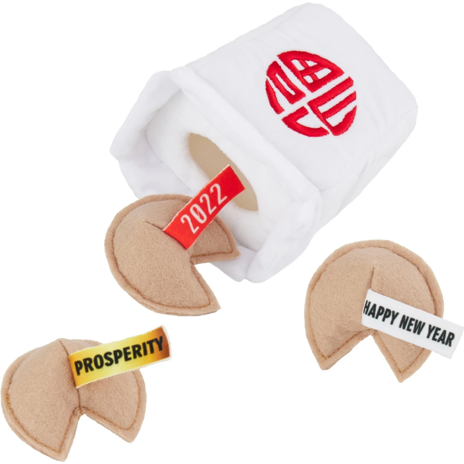 Frisco Lunar New Year Fortune Cookie Plush Cat Toy With Catnip 1 Frisco Lunar New Year Fortune Cookie Plush Cat Toy With Catnip