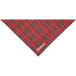 Frisco Tartan Plaid Embroidered Personalized Dog & Cat Bandana -Pet Cat Shop 301157 PT3. AC SS1800 V1628013767