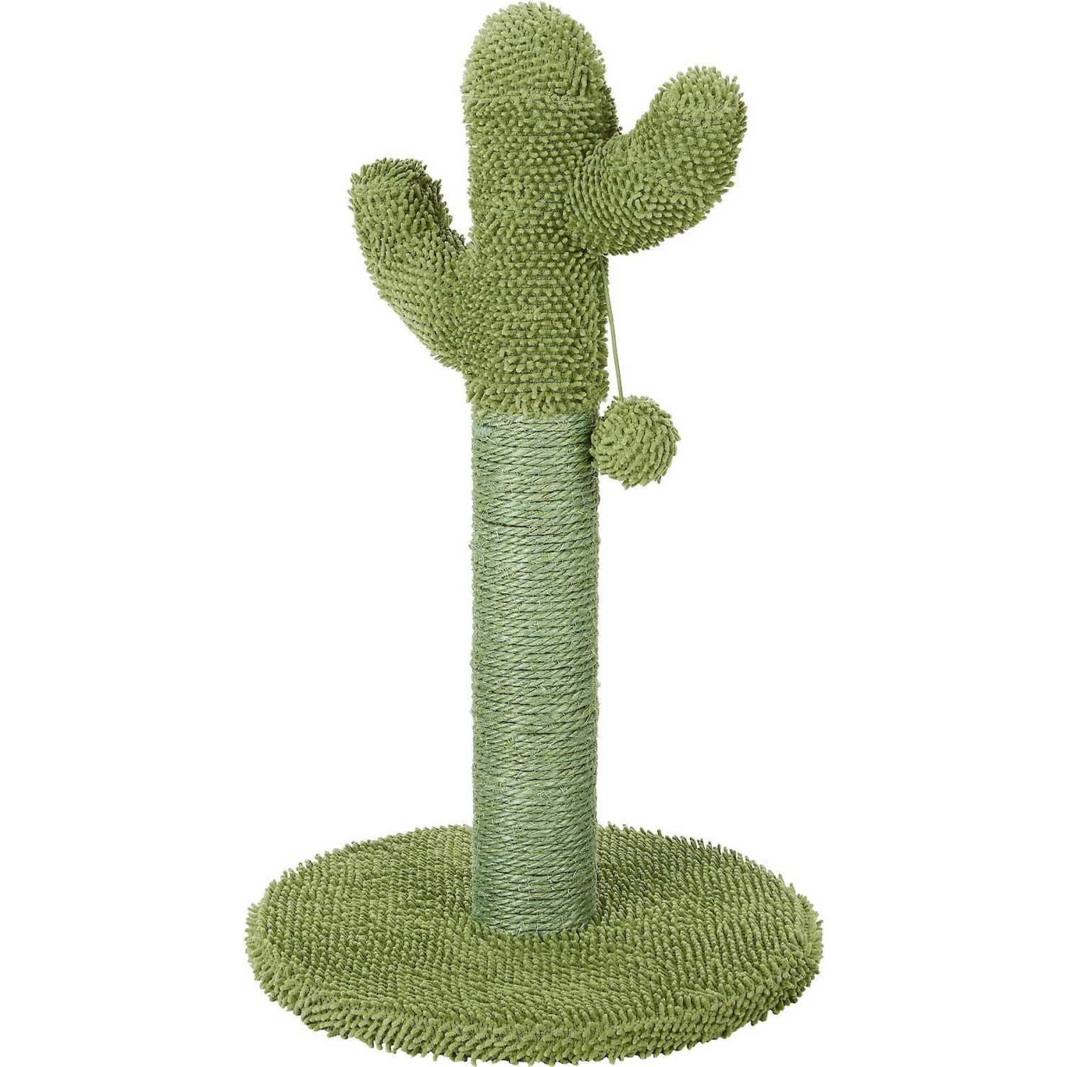 Frisco Cactus Cat Scratching Post & Frisco Dangly Avocado Buddy Plush Cat Toy With Catnip 2 Frisco Cactus Cat Scratching Post & Frisco Dangly Avocado Buddy Plush Cat Toy With Catnip - Image 2