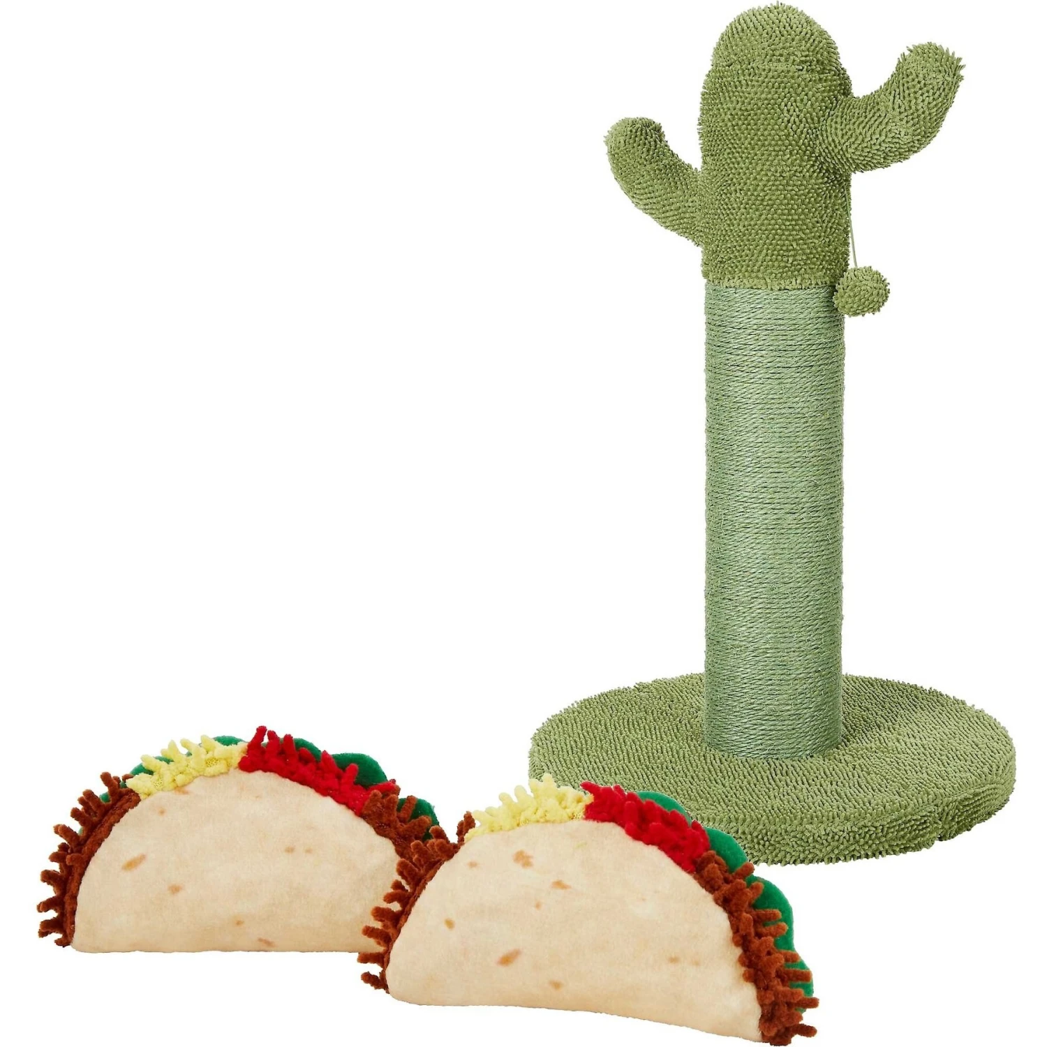Frisco Cactus Cat Scratching Post & Frisco Taco Plush Cat Toy With Catnip 1 Frisco Cactus Cat Scratching Post & Frisco Taco Plush Cat Toy With Catnip