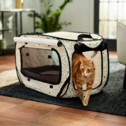 Frisco Collapsible Cat Cage, Litter Box, & Mat -Pet Cat Shop 306999 PT6. AC SS1800 V1634830497
