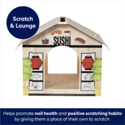 Frisco Sushi Shop Cardboard Cat House 7 Frisco Sushi Shop Cardboard Cat House -Pet Cat Shop 308827 PT2. AC SS1800 V1678125453