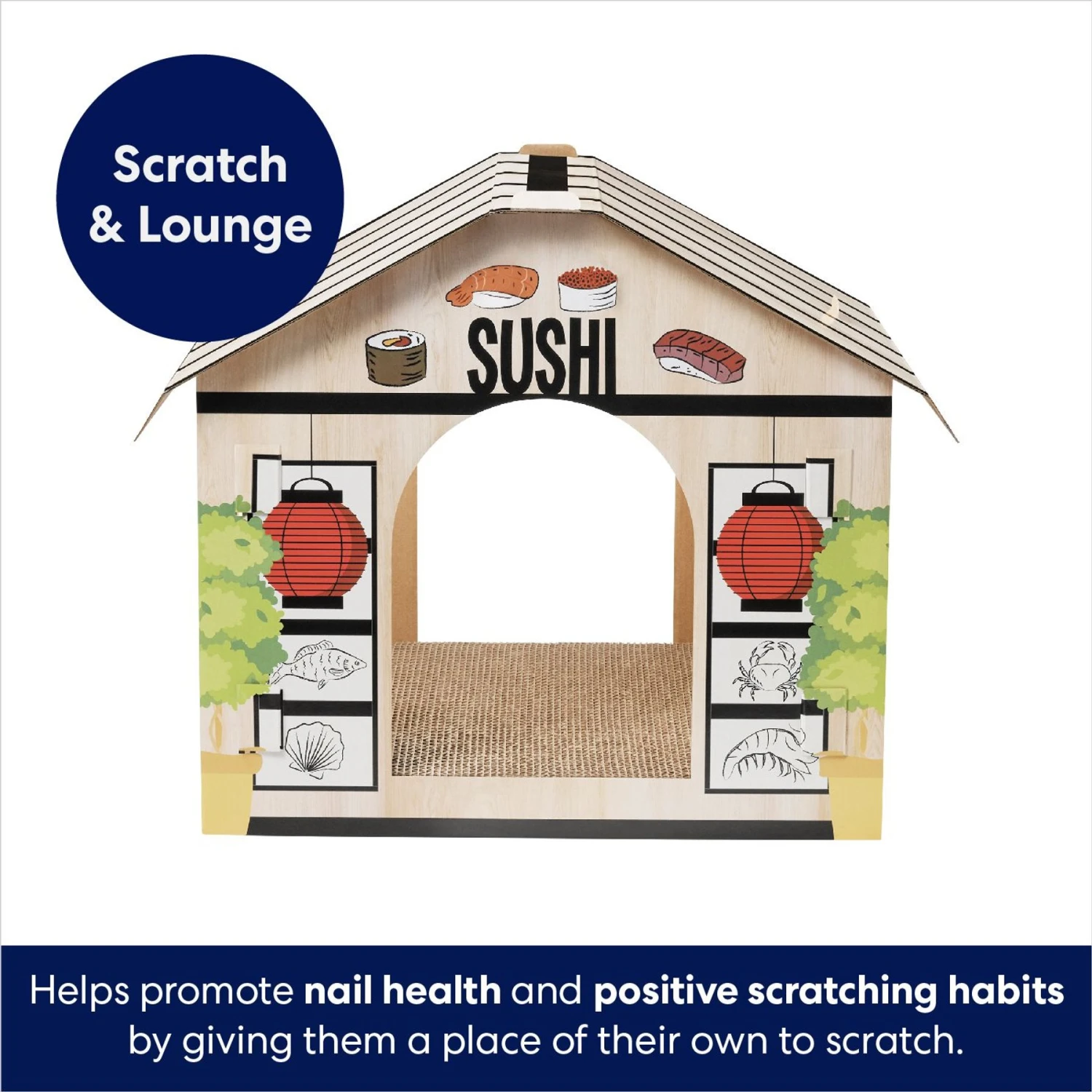 Frisco Sushi Shop Cardboard Cat House 3 Frisco Sushi Shop Cardboard Cat House - Image 3