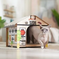 Frisco Sushi Shop Cardboard Cat House 8 Frisco Sushi Shop Cardboard Cat House -Pet Cat Shop 308827 PT3. AC SS1800 V1676566490