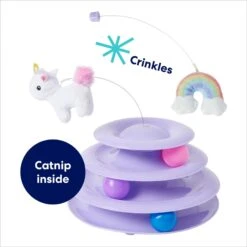 Frisco Unicorn & Rainbow Cat Tracks Cat Toy With Catnip -Pet Cat Shop 308891 PT2. AC SS1800 V1695760987