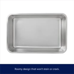 Frisco Stainless Steel Cat Litter Box -Pet Cat Shop 309857 PT2. AC SS1800 V1675279698