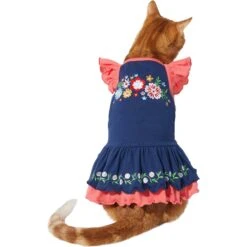 Frisco Embroidered Floral Dog & Cat Dress -Pet Cat Shop 312128 PT2. AC SS1800 V1644424412