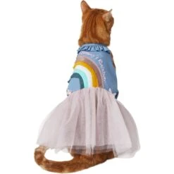Frisco Rainbow Denim Dog & Cat Dress -Pet Cat Shop 312144 PT2. AC SS1800 V1644524286