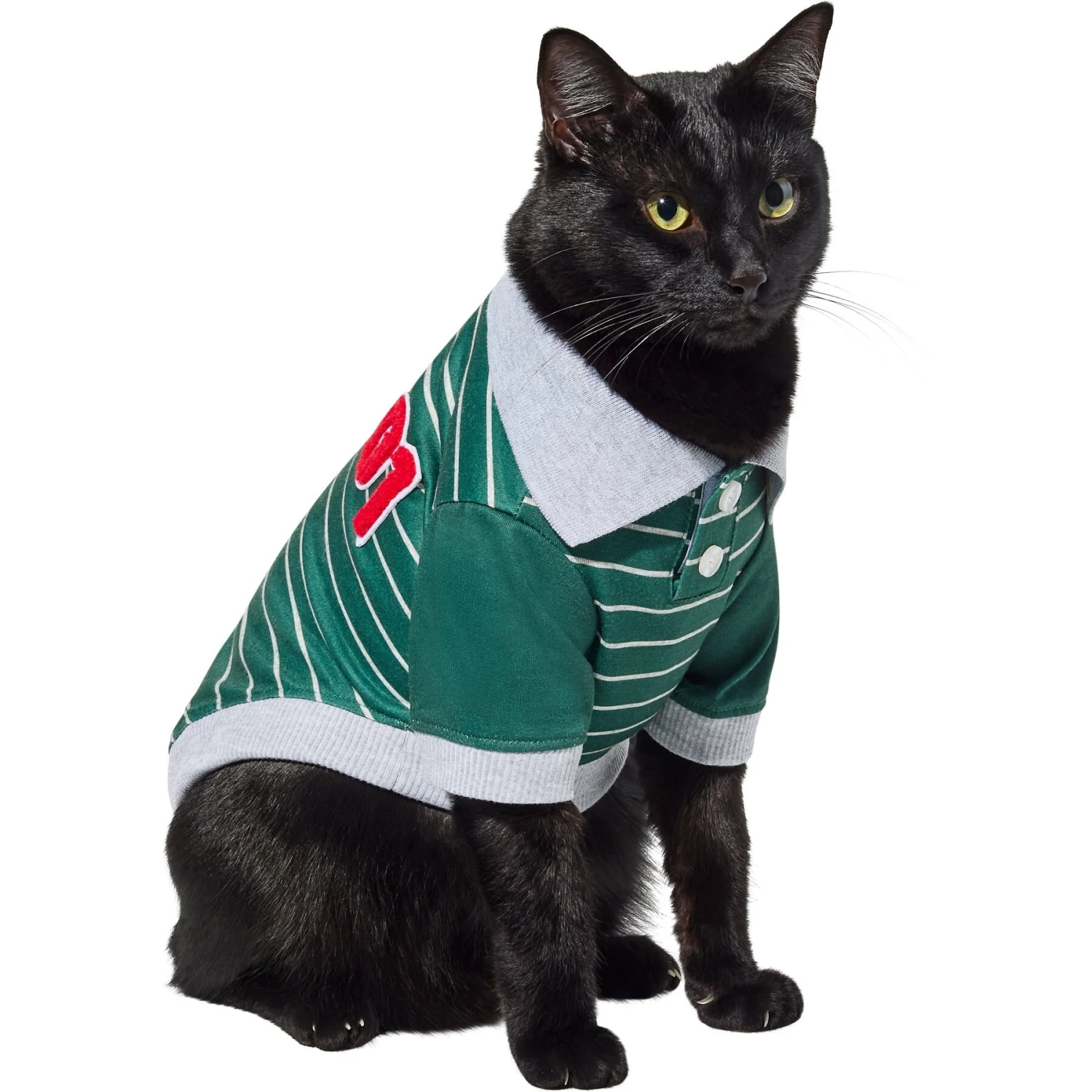 Frisco Green Rugby Dog & Cat Polo Shirt 3 Frisco Green Rugby Dog & Cat Polo Shirt - Image 3