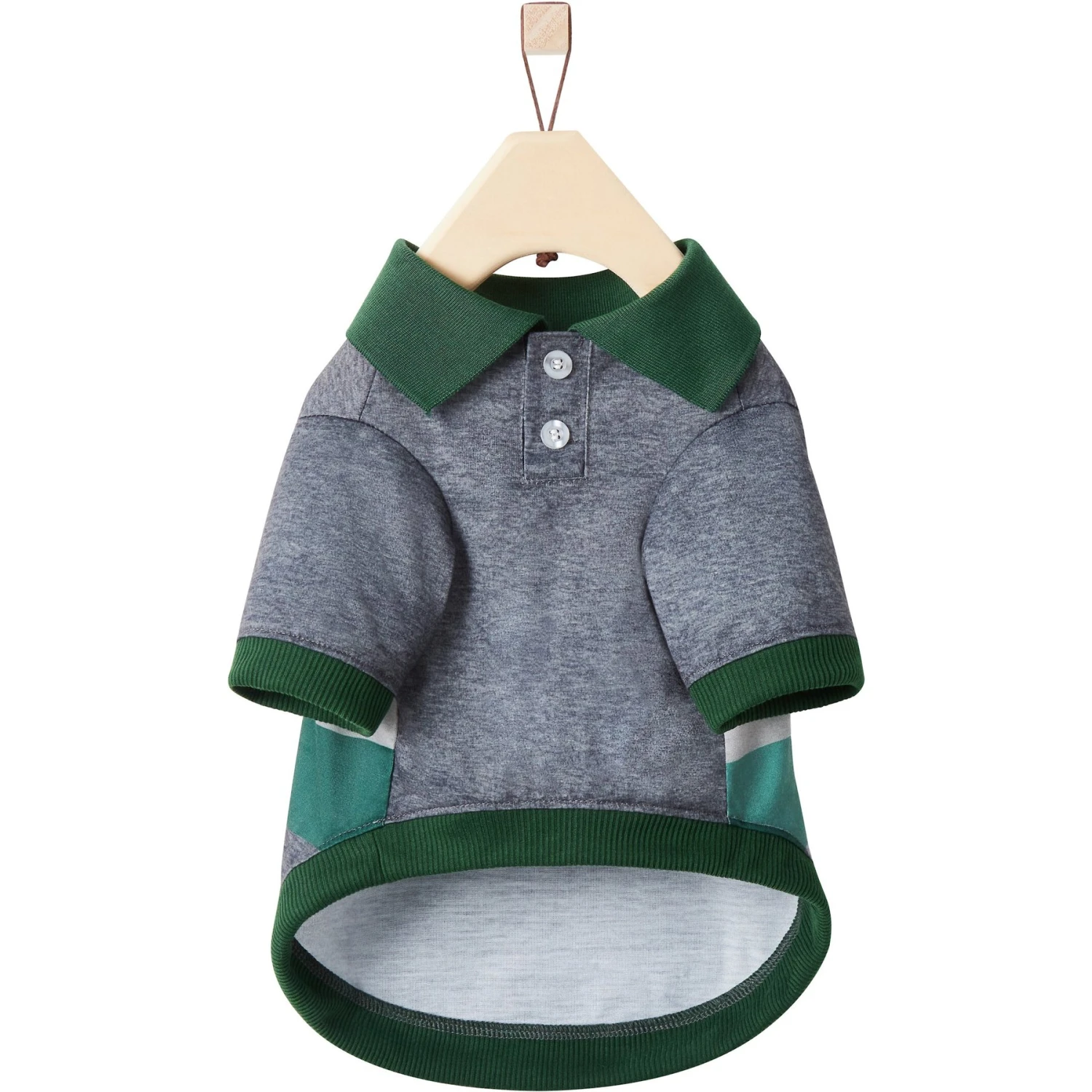 Frisco Green Striped Polo Dog & Cat Shirt 6 Frisco Green Striped Polo Dog & Cat Shirt - Image 6