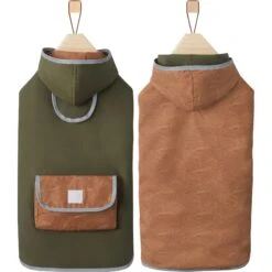 Frisco Lightweight Olive Reversible Packable Dog Raincoat 11 Frisco Lightweight Olive Reversible Packable Dog Raincoat -Pet Cat Shop 315116 PT4. AC SS1800 V1646432195