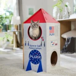 Frisco Spaceship Cardboard Cat House, 2-Story 10 Frisco Spaceship Cardboard Cat House, 2-Story -Pet Cat Shop 317721 PT4. AC SS1800 V1688677264