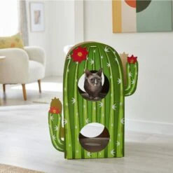 Frisco Cactus Cardboard Cat House, 2-Story 7 Frisco Cactus Cardboard Cat House, 2-Story -Pet Cat Shop 317725 PT3. AC SS1800 V1642099098