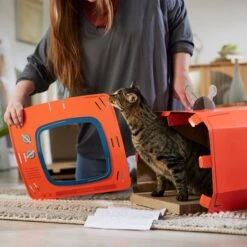 Frisco TV Set Cardboard Cat House -Pet Cat Shop 317731 PT3. AC SS1800 V1688677262