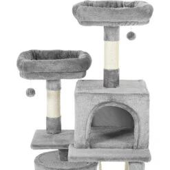 Frisco 61-in Faux Fur Cat Tree & Condo & Frisco 38-in Cat Tree With Condo, Top Perch & Toy -Pet Cat Shop 318964 PT3. AC SS1800 V1630363328