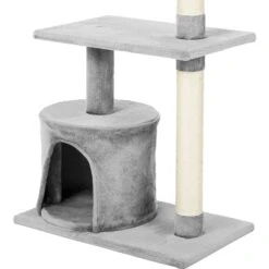 Frisco 61-in Faux Fur Cat Tree & Condo & Frisco 38-in Cat Tree With Condo, Top Perch & Toy -Pet Cat Shop 318964 PT7. AC SS1800 V1630364512