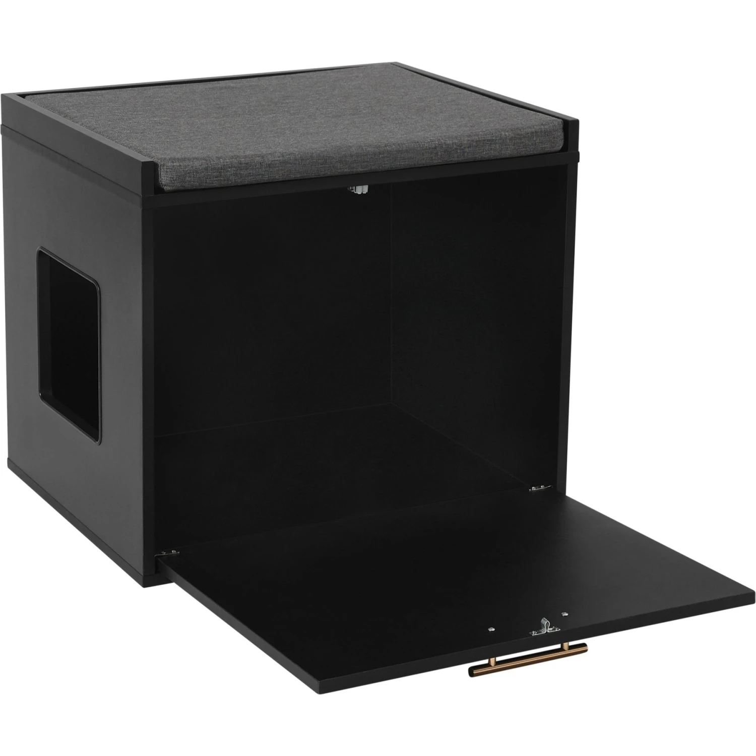 Frisco Drop Down Door Bench Cat Litter Box Cover 2 Frisco Drop Down Door Bench Cat Litter Box Cover - Image 2